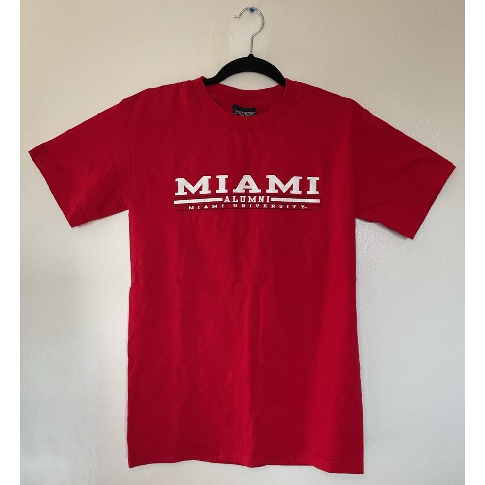 Miami Alumni University Vitnage Shirt RedHawks NCAA Jansport Size S